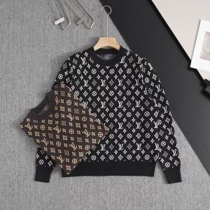 LV Louis Vuitton 2024 new jacquard sweater sweater High version!